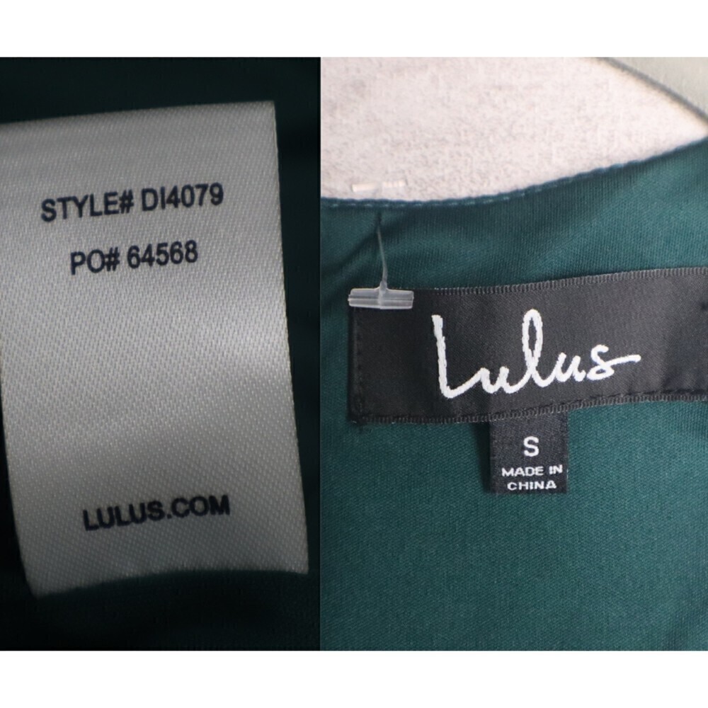 Lulus Sweet Expectation Women Size S Green Ruffle Peplum Bodycon Mini NEW Dress - Picture 3 of 17